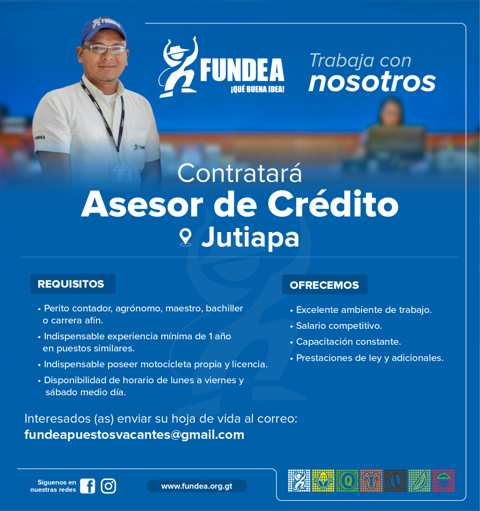 Asesor de Crédito (Jutiapa)