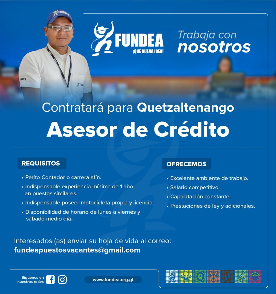 Asesor de Crédito - Quetzaltenango