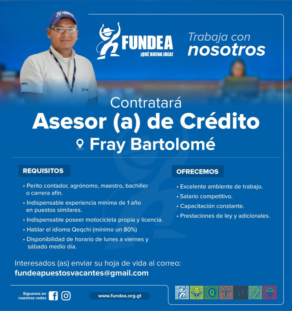 Asesor de Crédito - Fray Bartolomé de las Casas