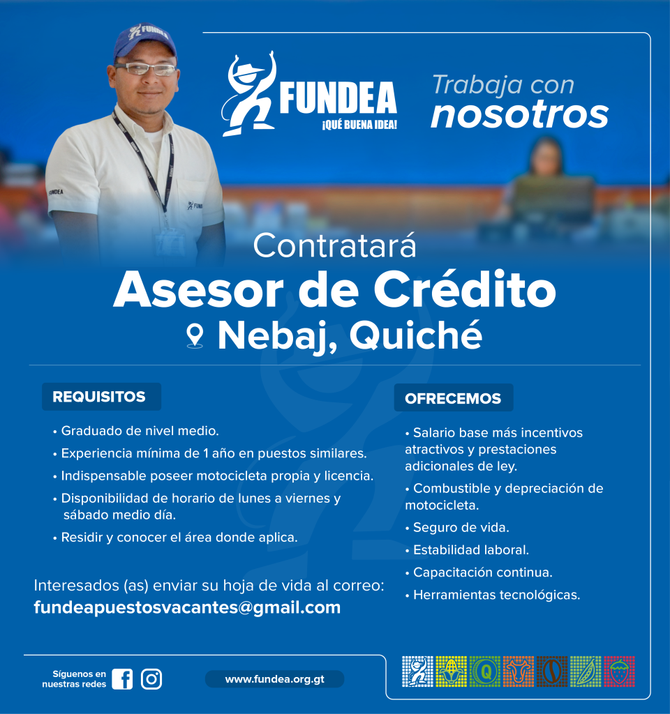 Asesor de Crédito - Nebaj