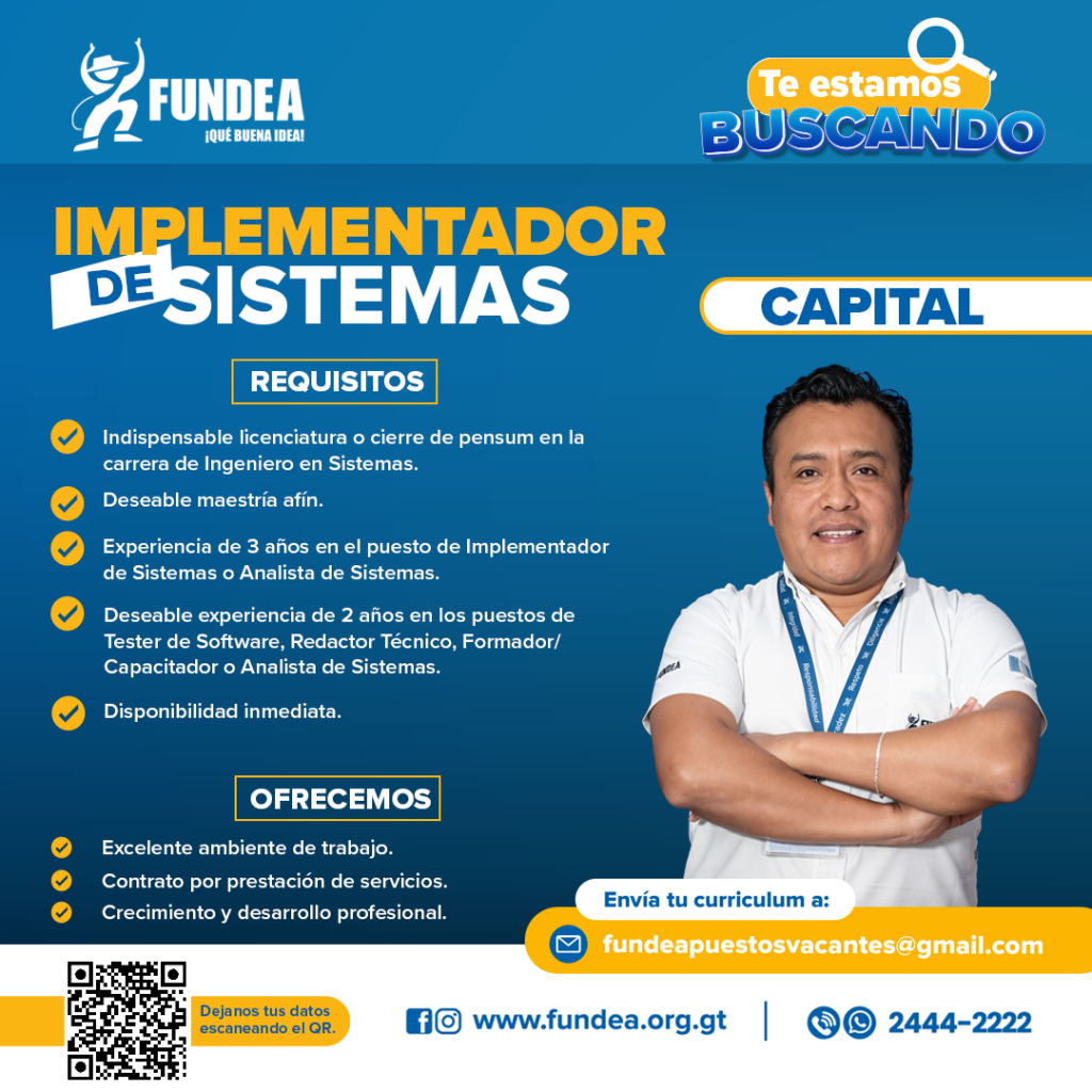 Implementador de sistemas - Capital
