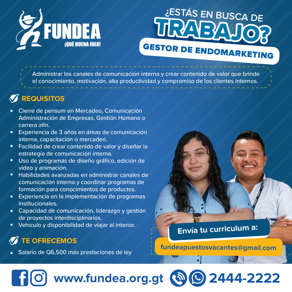 Gestor de endomarketing - Capital