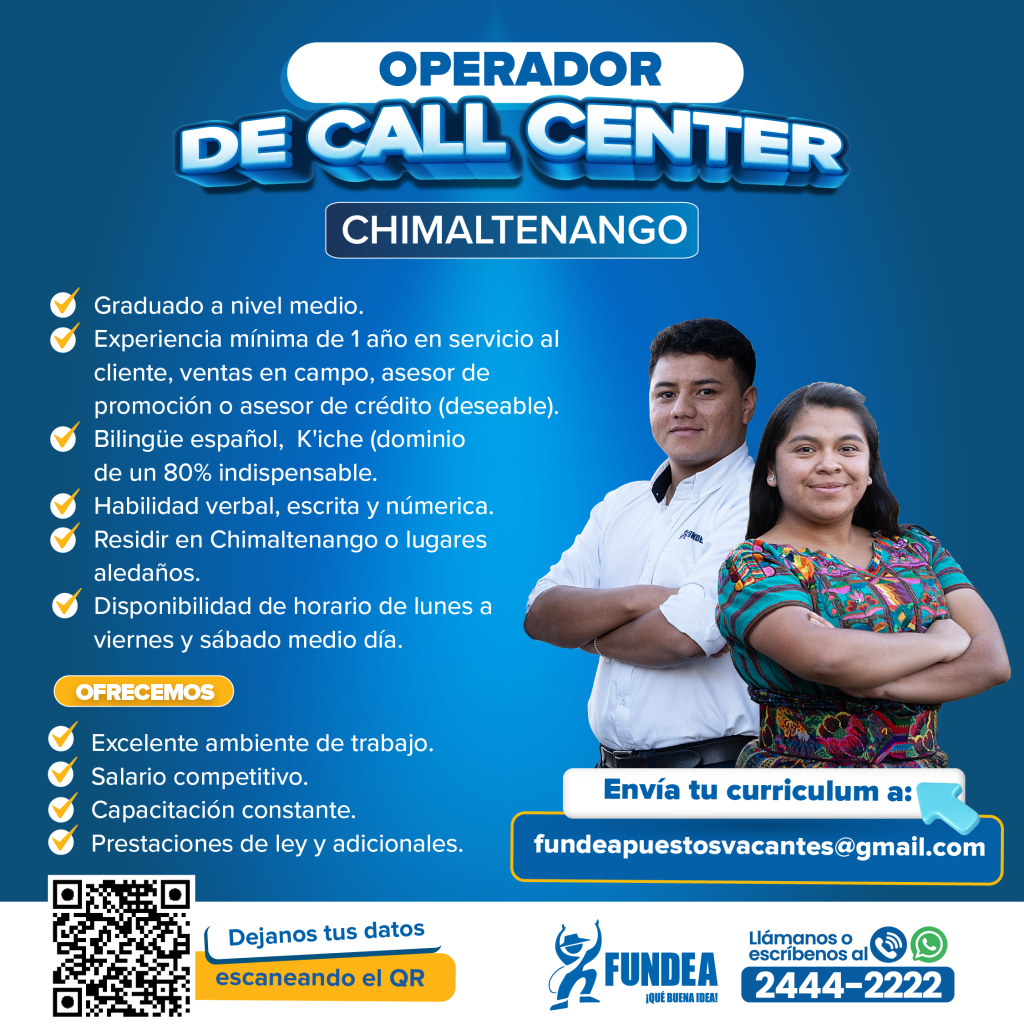 Operador de Call Center - Chimaltenango