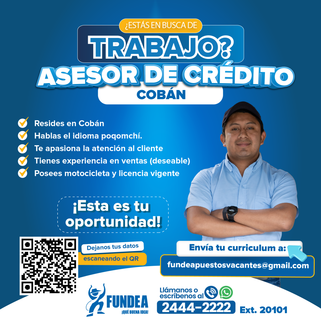 Asesor de Crédito - Cobán