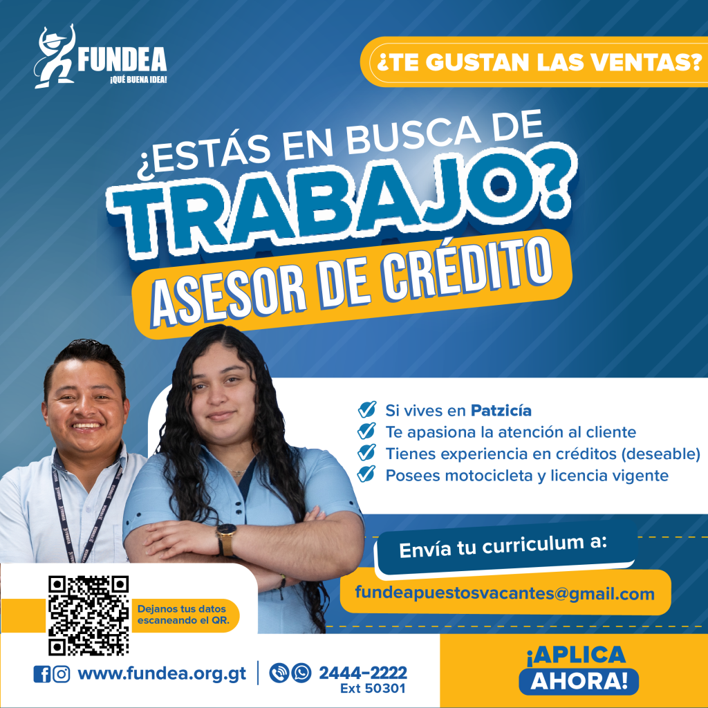 Asesor de Crédito - Patzicía