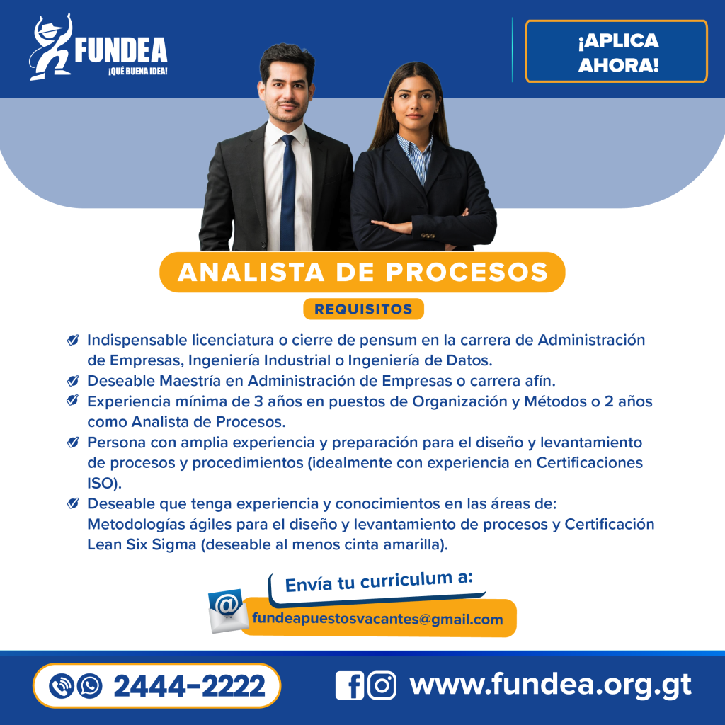 Analista de Procesos - Capital