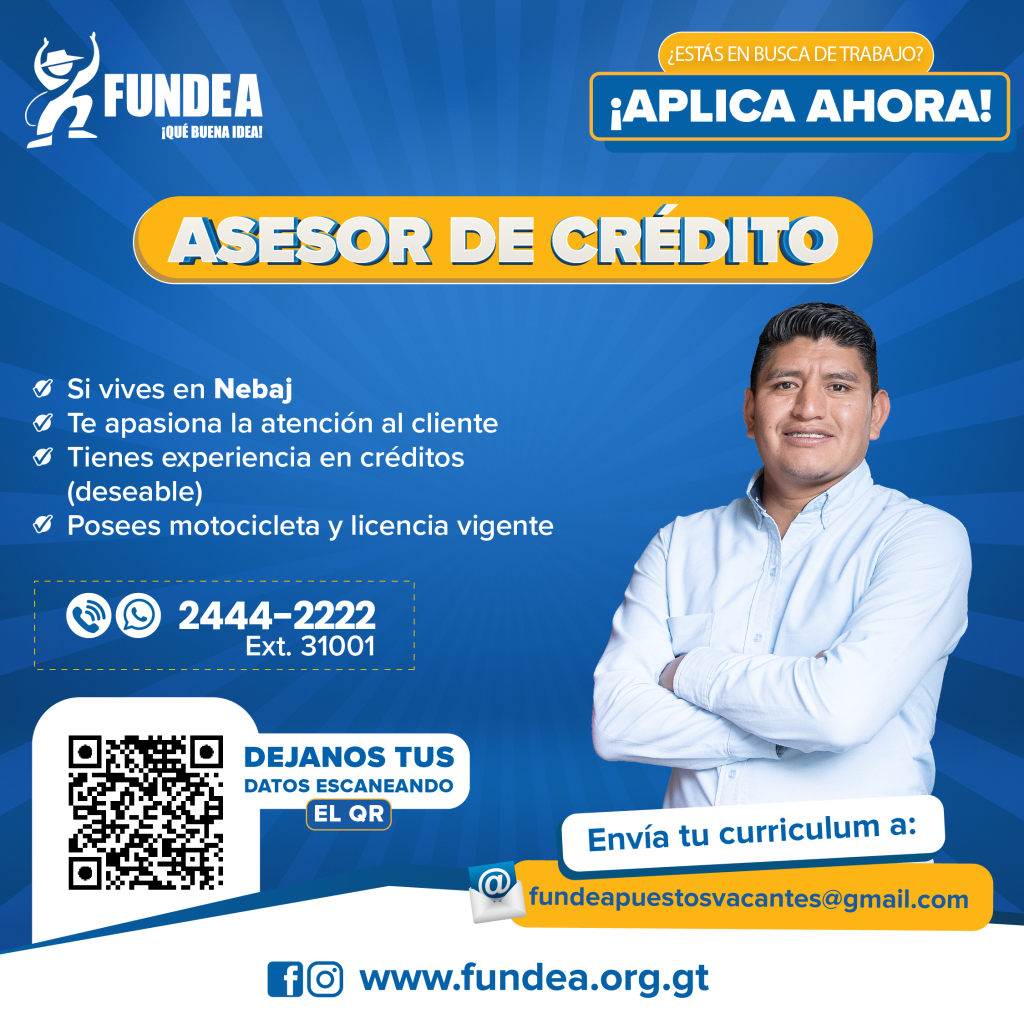 Asesor de Crédito - Nebaj